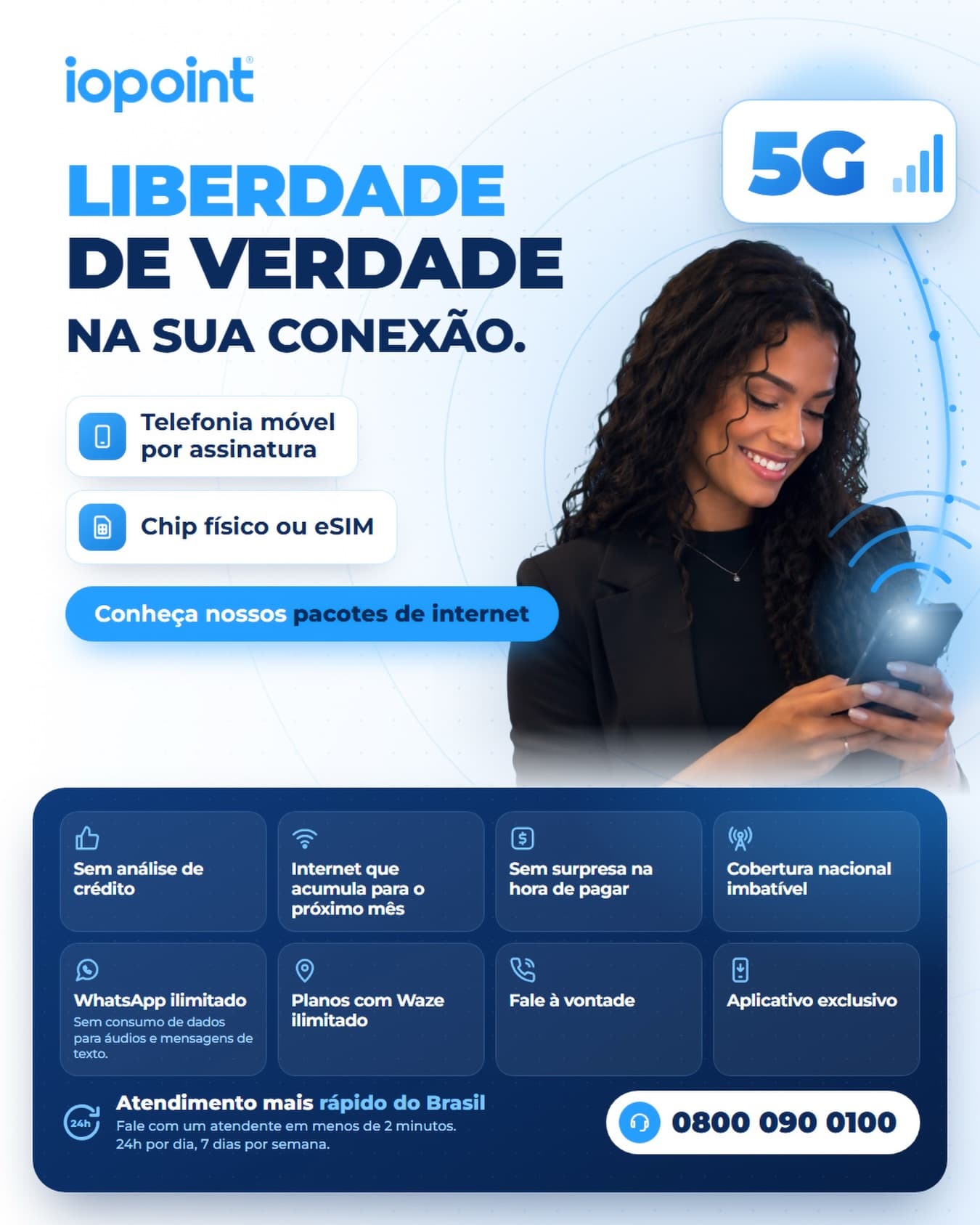 Conecte-se de verdade. 📱